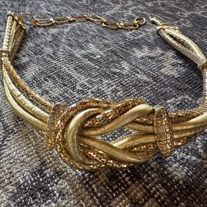Leather and mesh gold metal vintage belt ✨